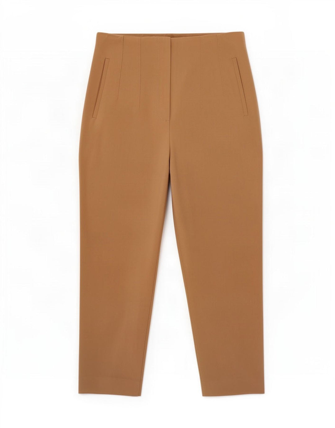 Pantaloni corti affusolati da donna Zara medi W28 L25 poliestere beige