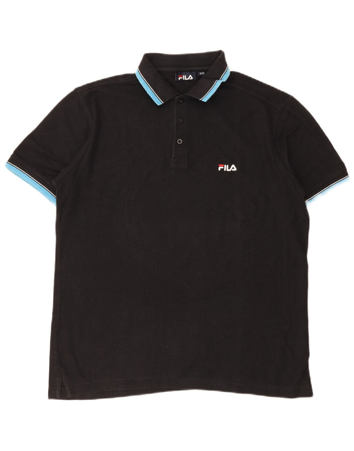 Polo Uomo Fila IT 50 Medium Nero Cotone