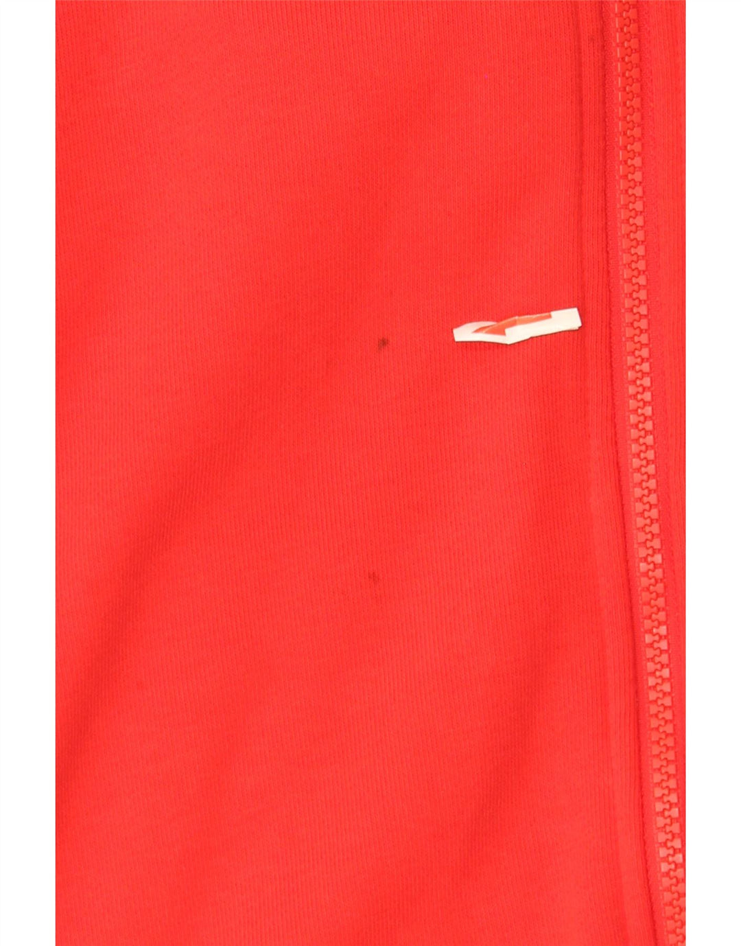 Felpa con cappuccio con zip grafica Adidas da uomo piccola in cotone rosso