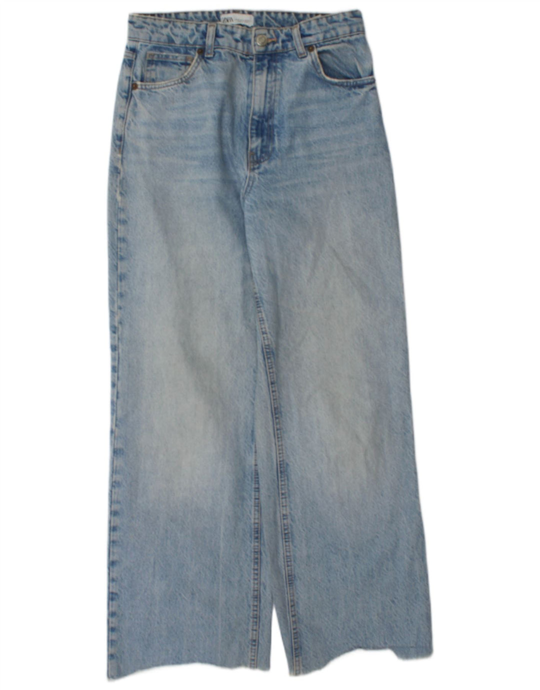 Jeans larghi da donna Zara EU 38 piccoli W28 L29 blu