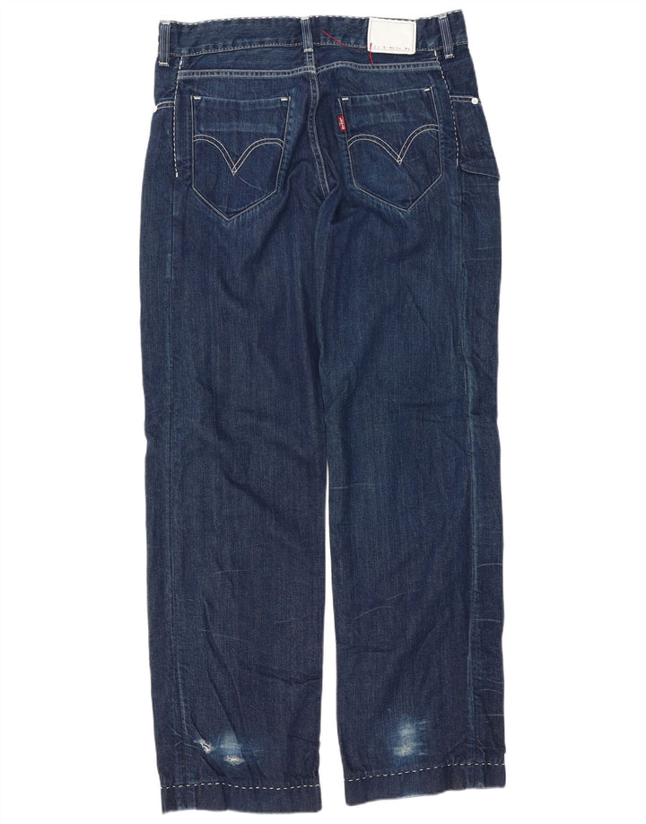 Jeans dritti da uomo Levi's W34 L34 cotone blu navy