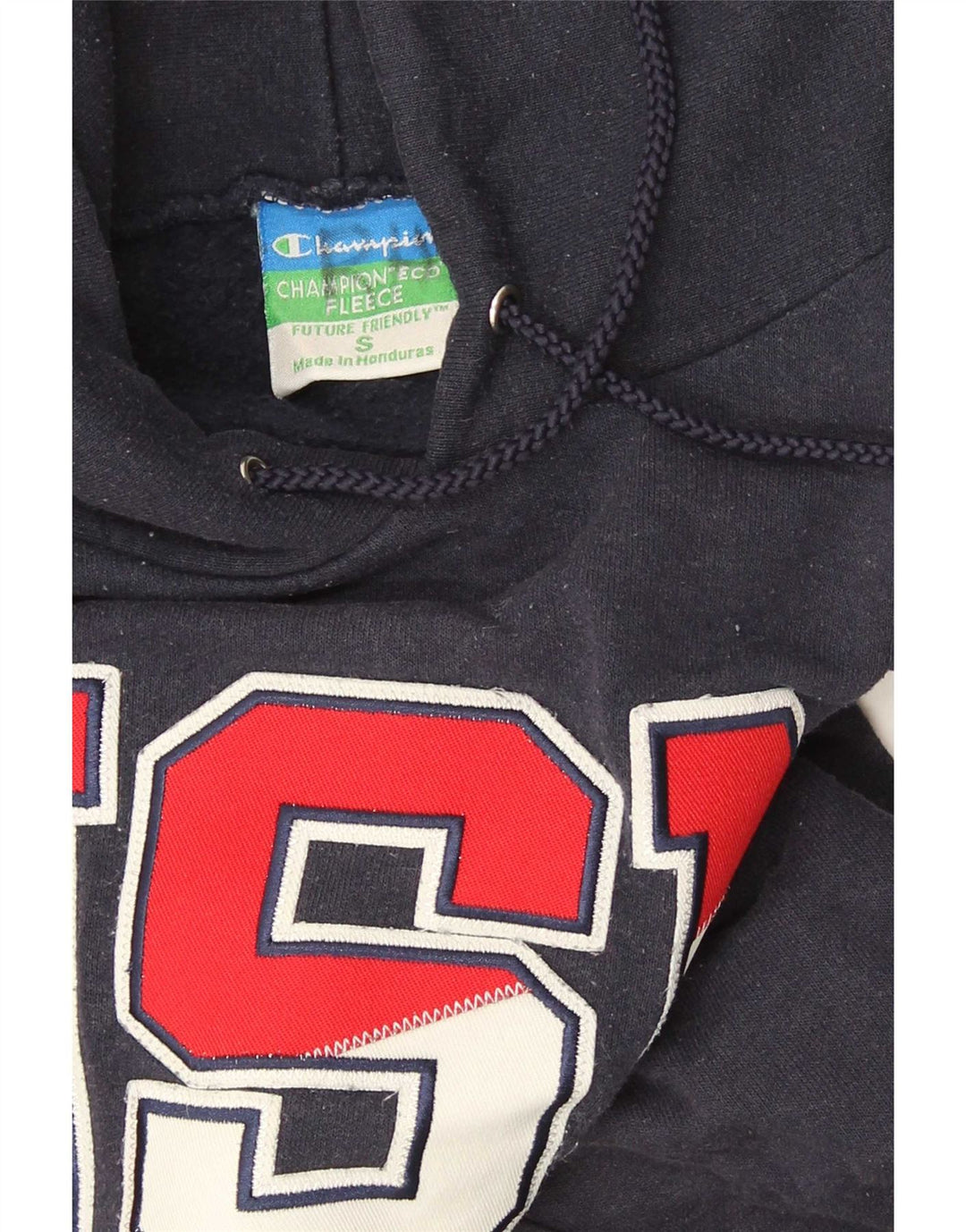 Felpa con cappuccio grafica da uomo Champion Small blu navy