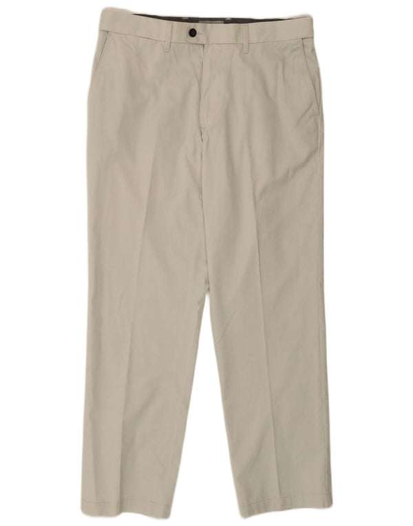 Pantaloni chino vestibilità regolare da uomo Marks & Spencer W34 L29 cotone bianco