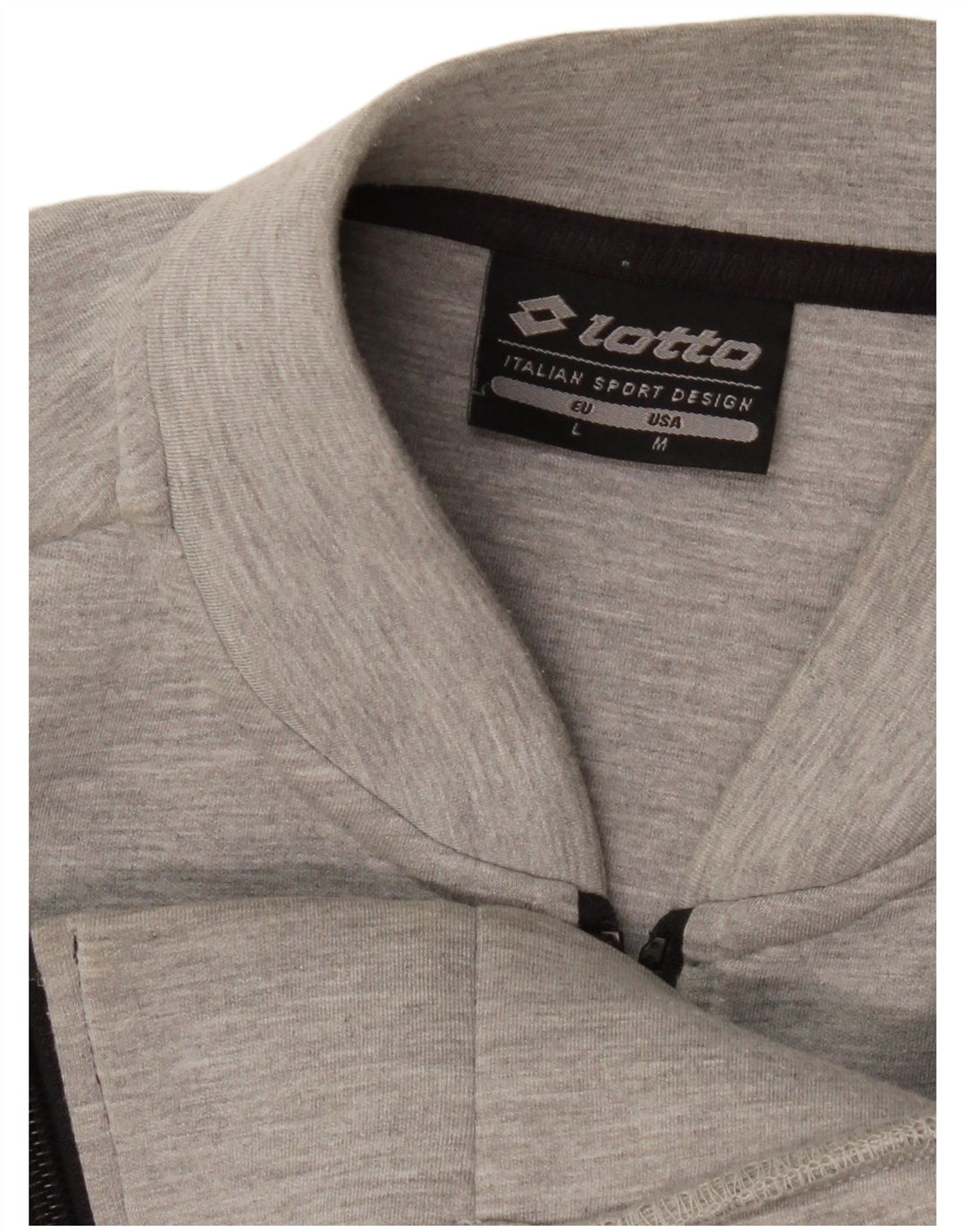 Giacca da tuta da uomo Lotto grigio medio chiazzato