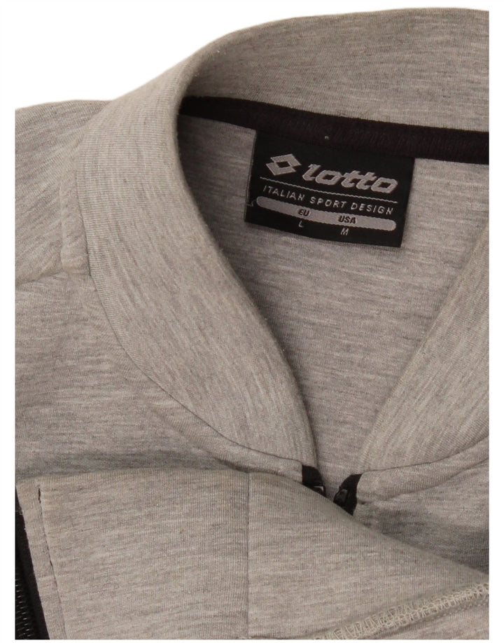 Giacca da tuta da uomo Lotto grigio medio chiazzato