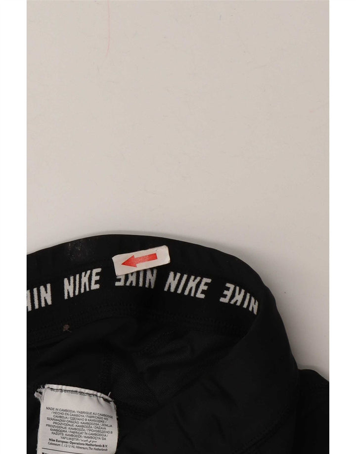 Leggings Nike Dri Fit da donna piccoli in poliestere a righe nere