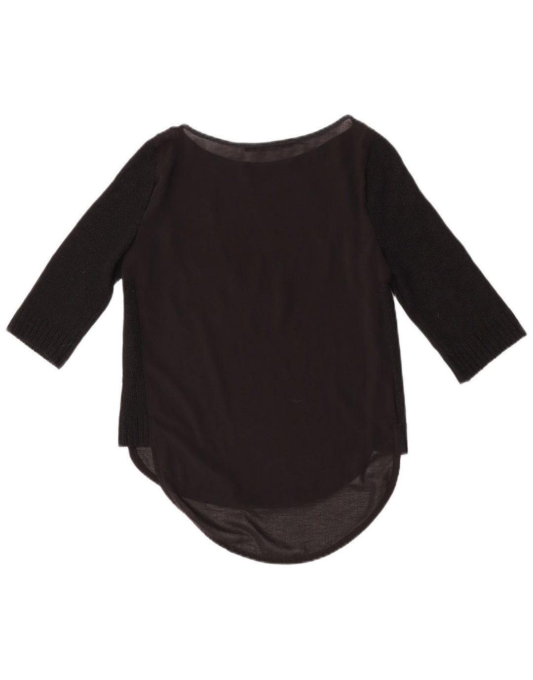 Top Zara Donna Manica 3/4 UK 10 Small Nero