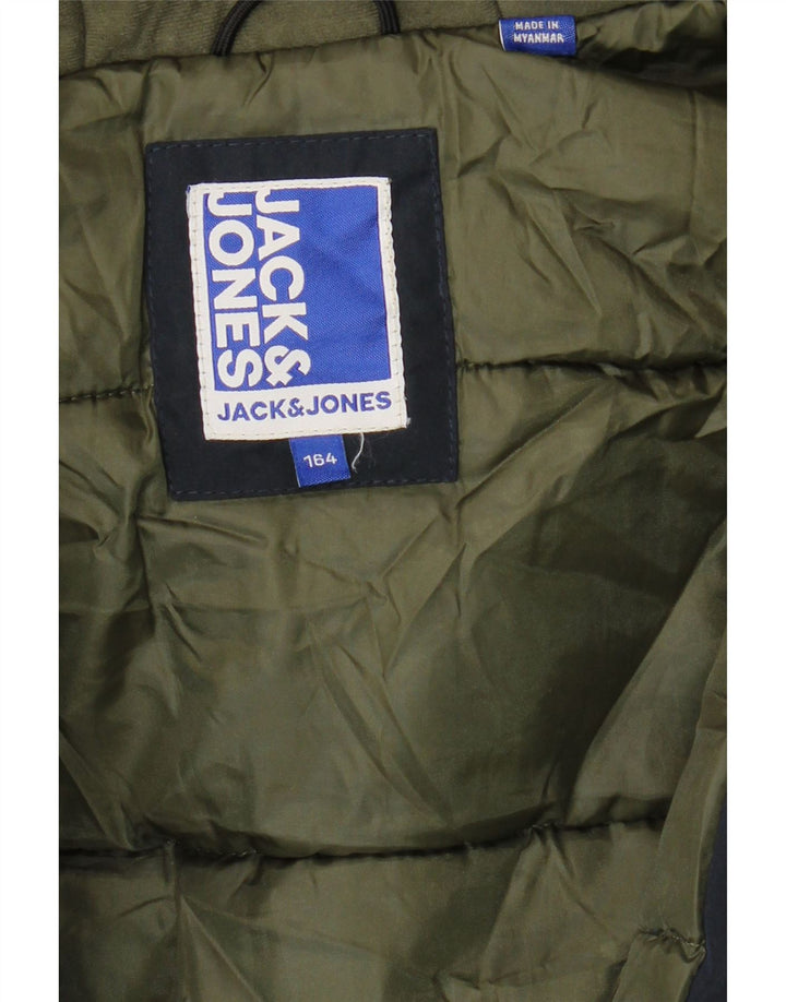 Giacca parka con cappuccio Jack & Jones da ragazzo 13-14 anni blu navy