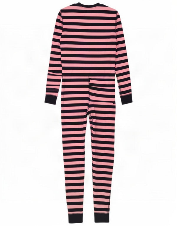Tuta a maniche lunghe da donna Jack Wills UK 10 Small Pink Striped Cotton
