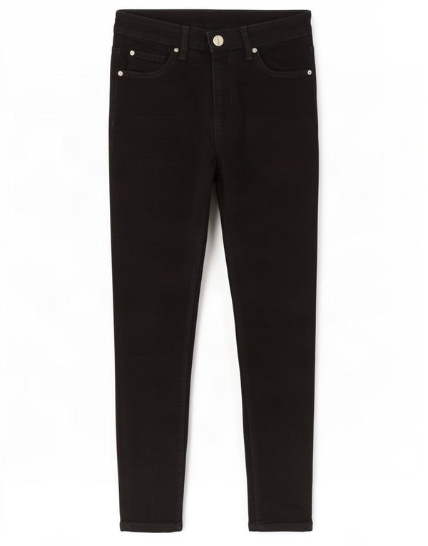 Jeans skinny da donna Marks & Spencer UK 10 piccoli W28 L26 cotone nero