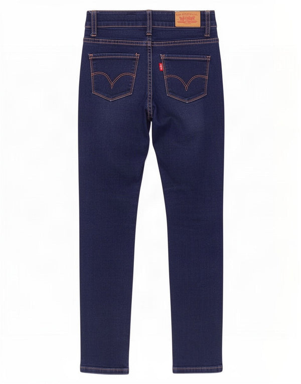 Levi's Girls 711 Skinny Jeans 9-10 Years W24 L25 Navy Blue Cotton