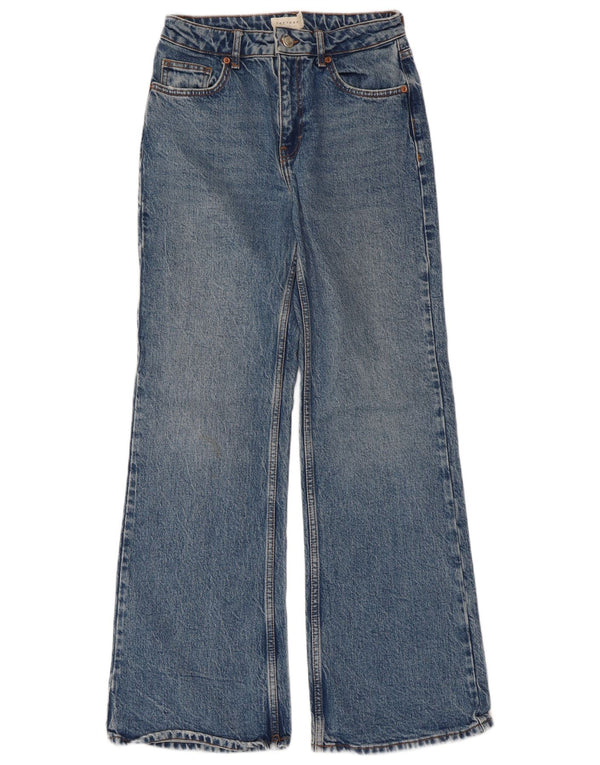 Jeans svasati rilassati da donna Topshop W26 L30 cotone blu