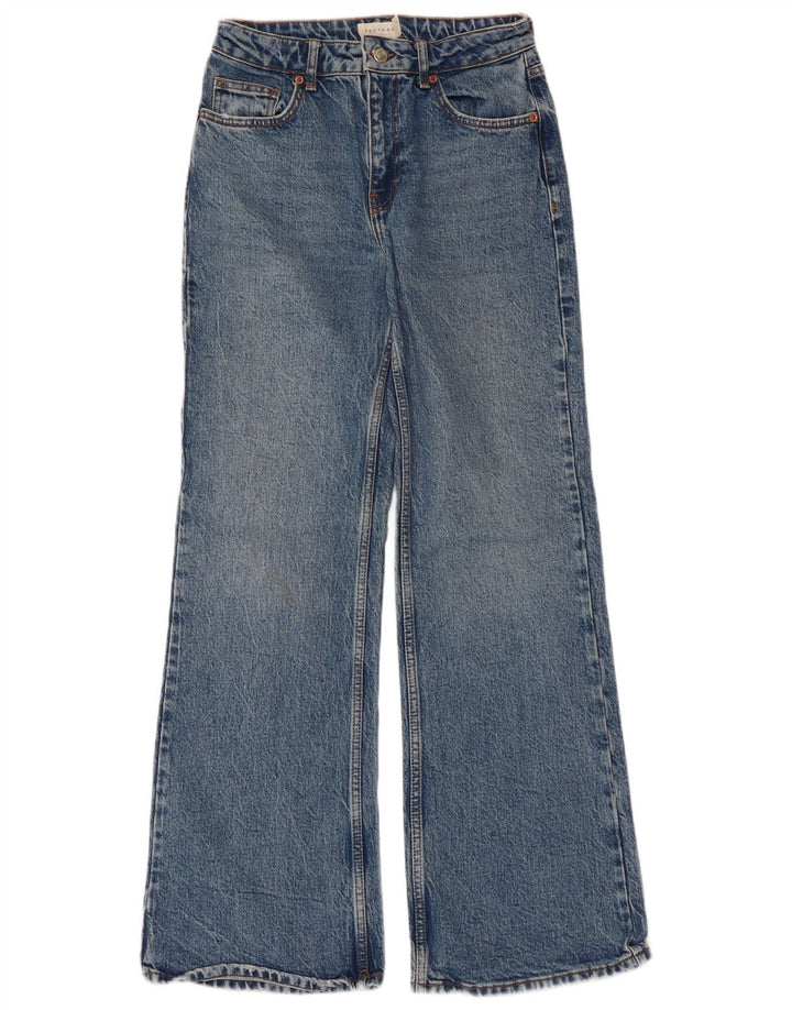 Jeans svasati rilassati da donna Topshop W26 L30 cotone blu