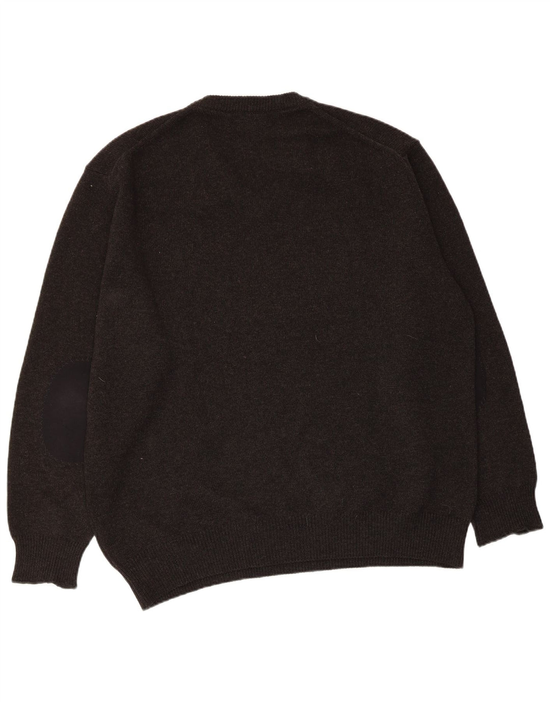 Maglione da uomo con scollo a V Fred Perry, grande, in lana grigia