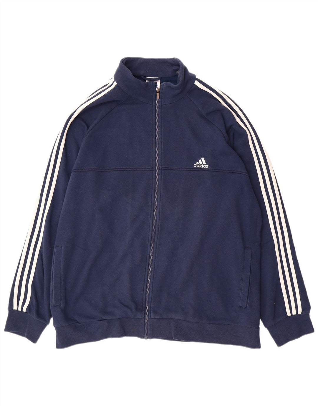Giacca da tuta da uomo ADIDAS Climalite UK 52/54 2XL Cotone blu navy