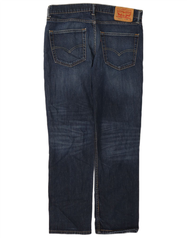 Jeans Levi's Uomo 511 Slim W33 L30 Cotone Blu Navy