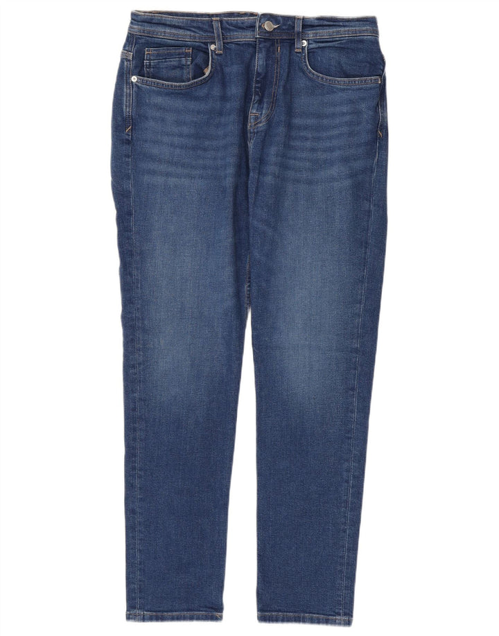 Jeans slim da uomo Zara EU 42 Large W32 L29 Cotone blu