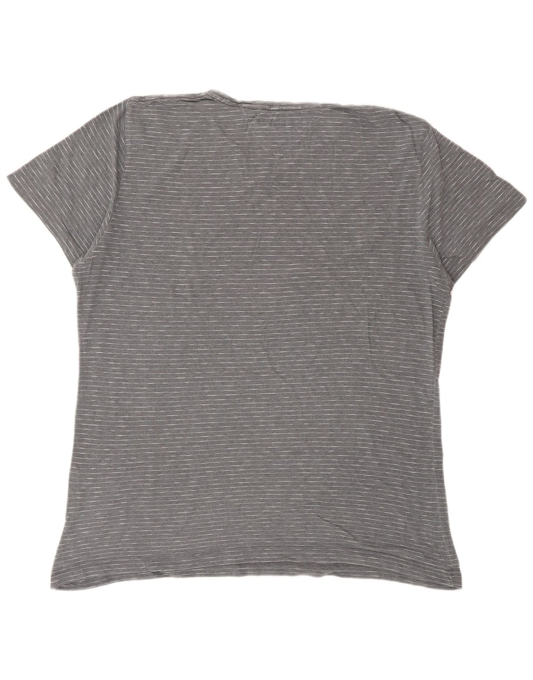 TOMMY HILFIGER T-shirt da uomo Top grande grigio gessato