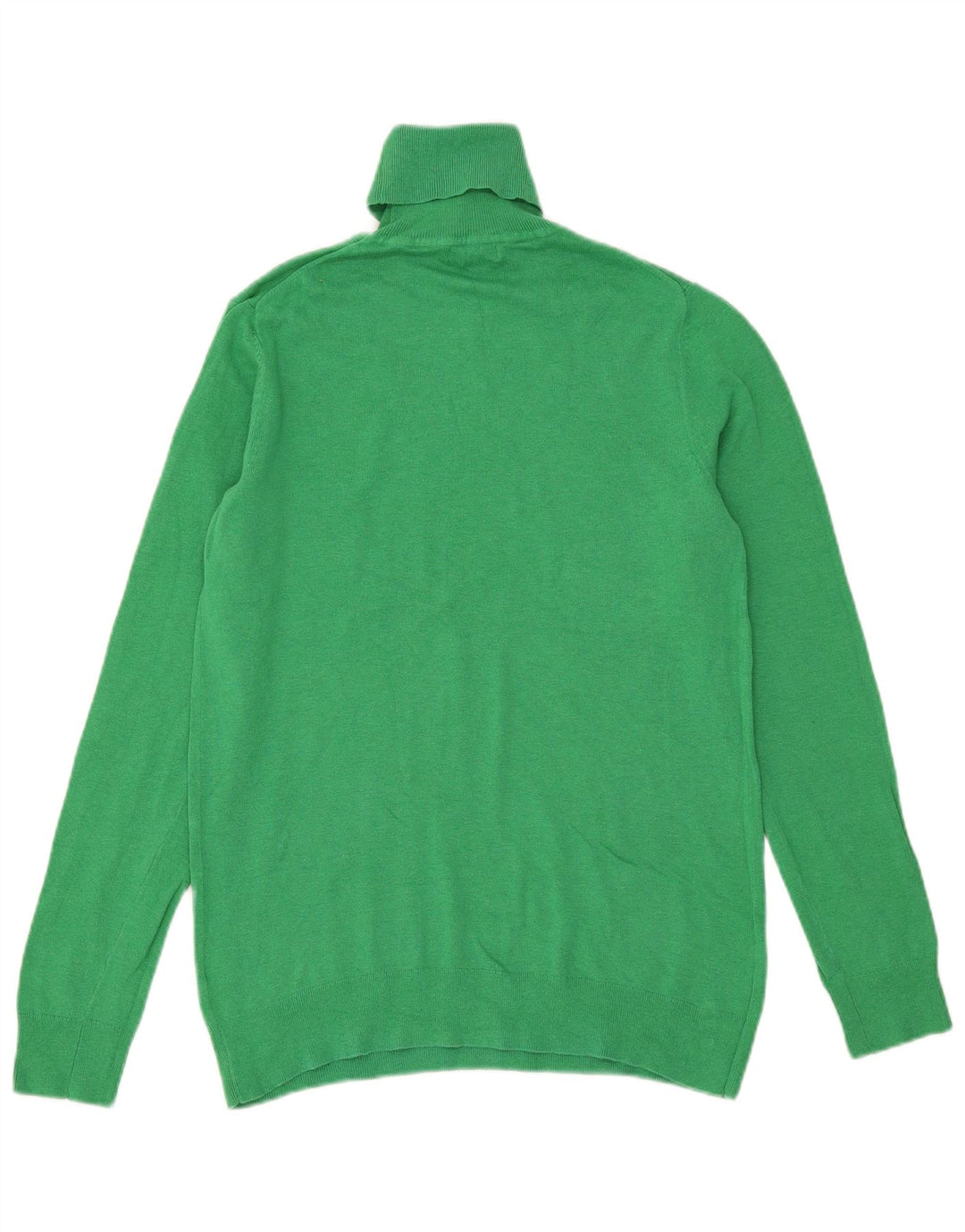 Gap Womens Roll Neck Jumper Sweater UK 16 Large Green Cotton