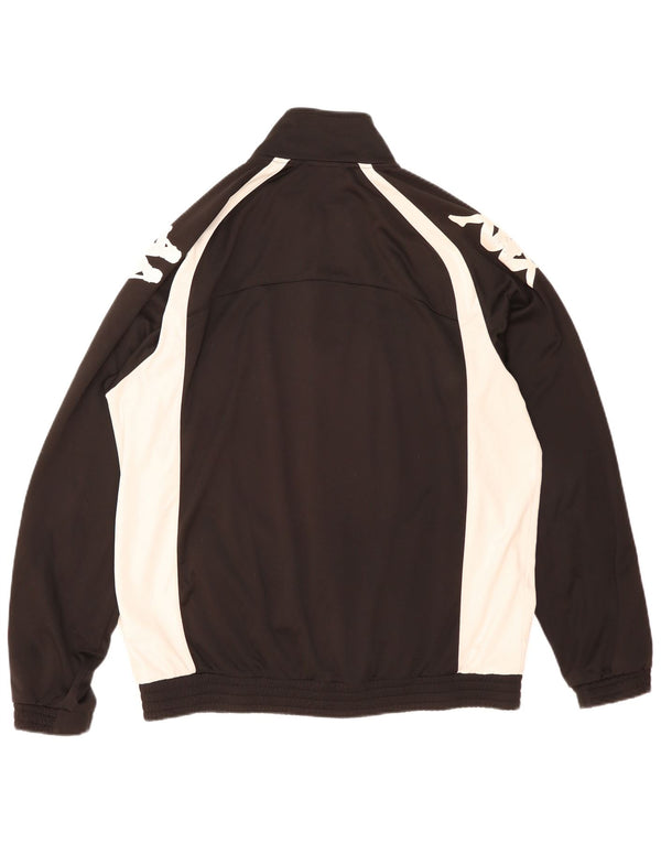 Giacca da tuta grafica da uomo Kappa 2XL Poliestere color block nero