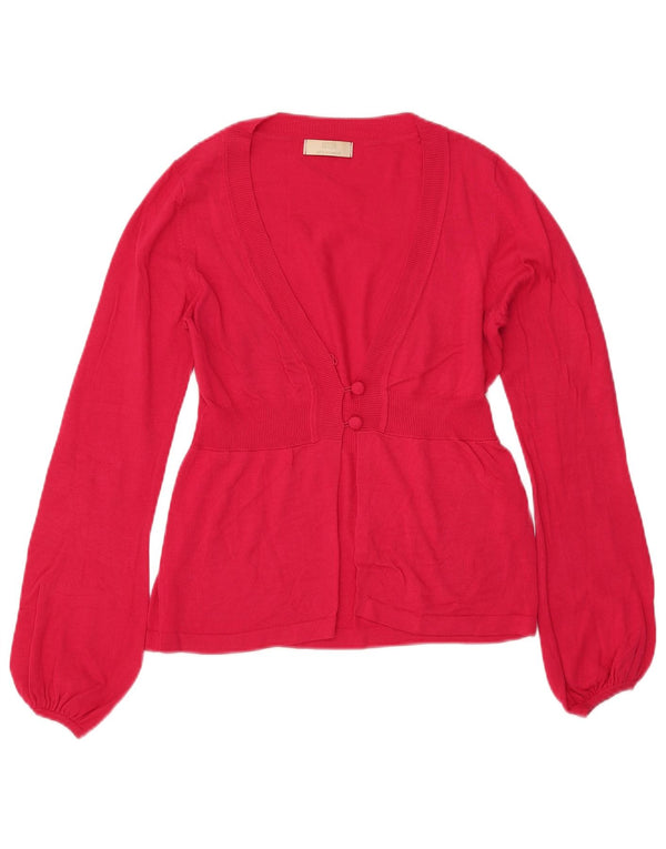 Maglione cardigan da donna Marks & Spencer UK 8 Small Rosa Viscosa