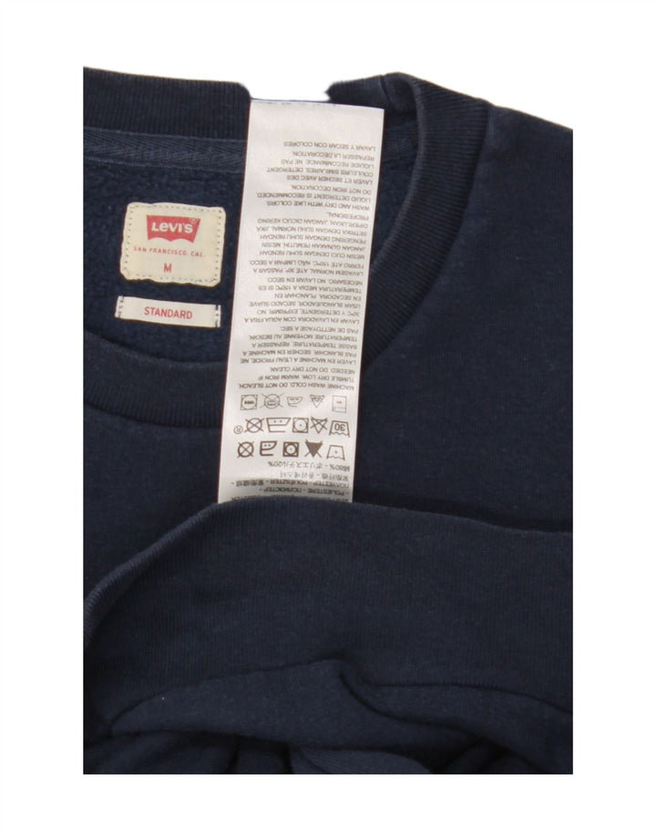 Levi's Felpa con grafica standard da uomo in cotone medio blu navy