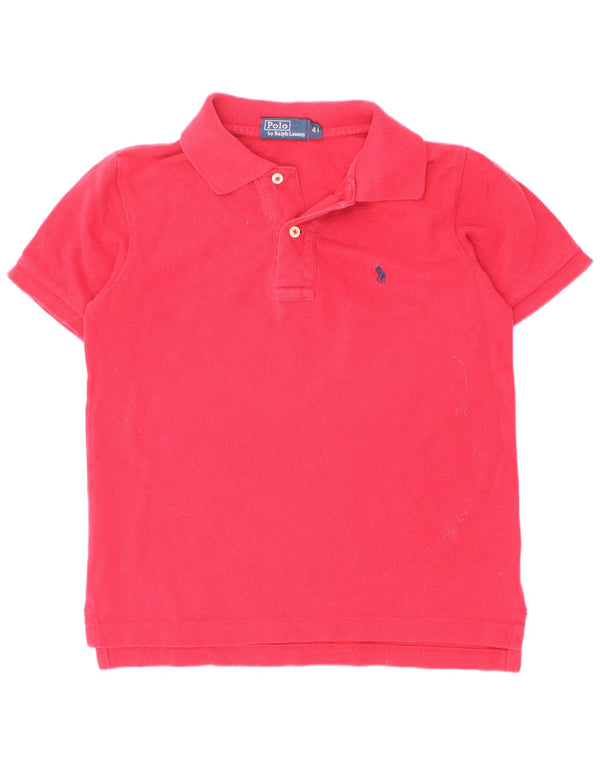 Polo Ralph Lauren Camicia da bambino 3-4 anni in cotone rosso