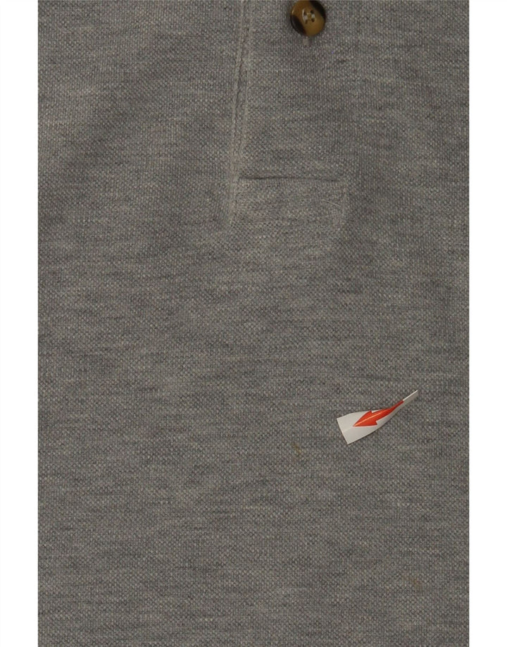 Polo grafica da uomo Marina Yachting in cotone grigio medio