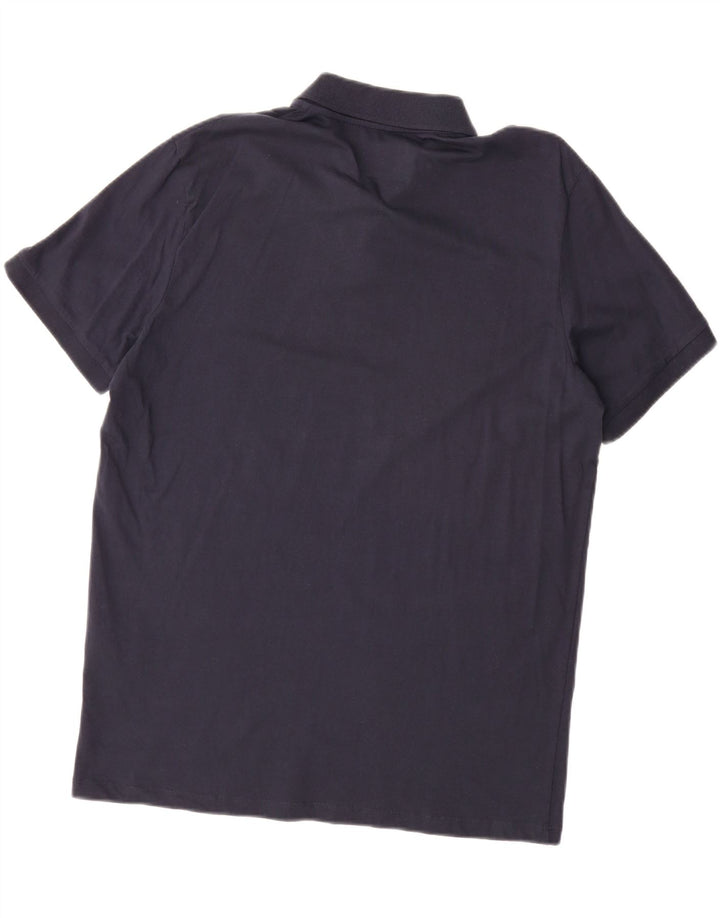 JACK & JONES Mens Polo Shirt XL Navy Blue Cotton Vintage Jack & Jones and Second-Hand Jack & Jones from Messina Hembry 