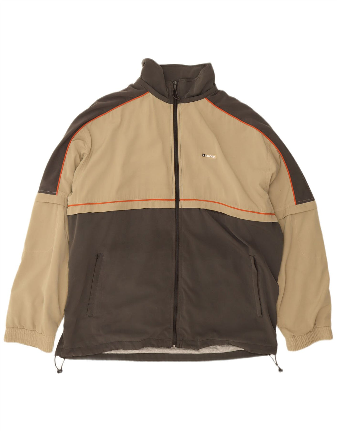 Giacca da tuta da uomo Lotto 2XL Poliestere color block beige