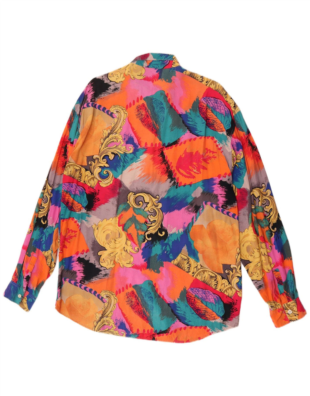 Morris Camicia da uomo grande con motivo cachemire multicolore