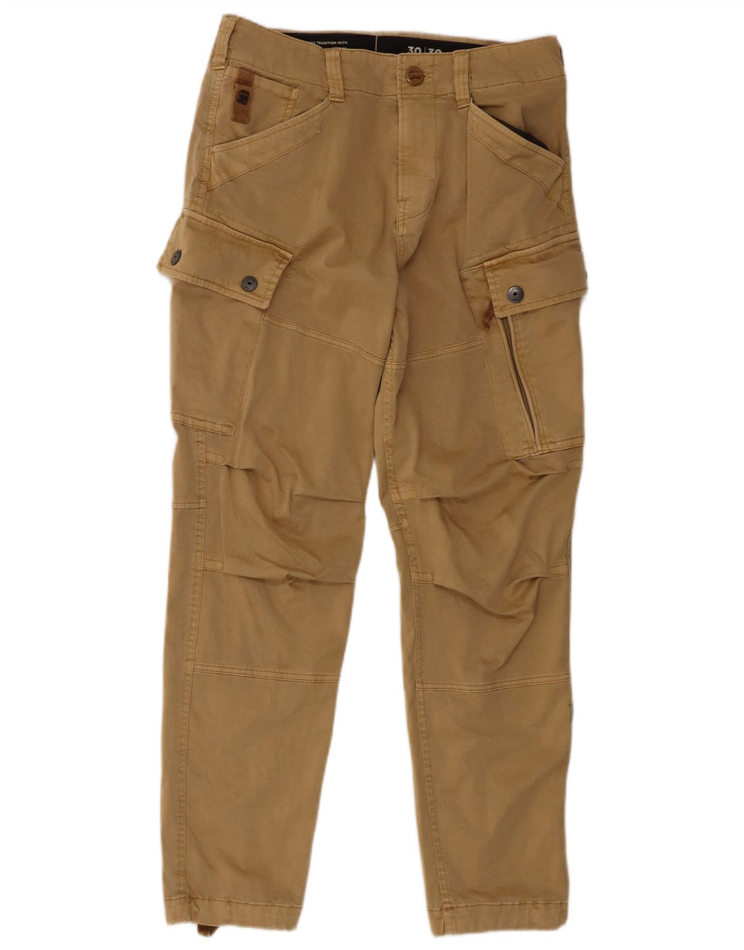 Pantaloni cargo slim classici da uomo G-STAR W30 L30 in cotone beige