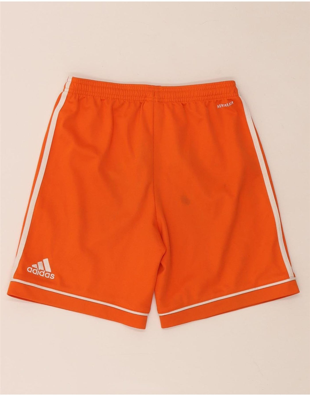 Pantaloncini sportivi ADIDAS Aeroready da ragazzo 13-14 anni in poliestere arancione