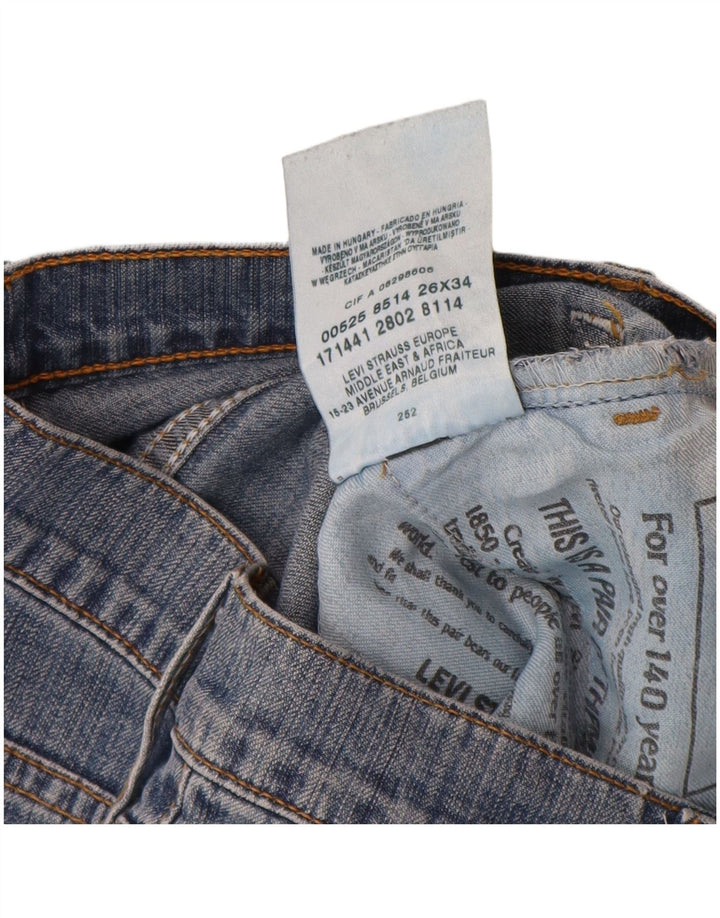 Jeans svasati da donna Levi's W26 L34 cotone blu