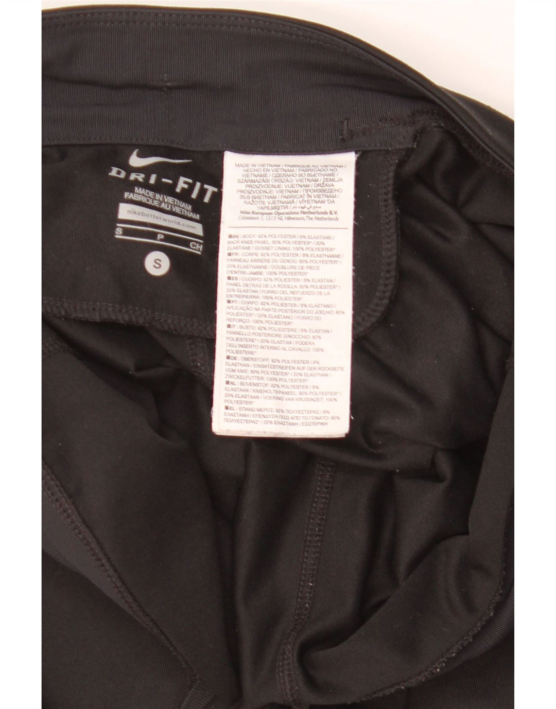 Leggings Nike Dri Fit da donna UK 10 piccoli poliestere nero