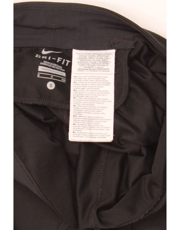 Leggings Nike Dri Fit da donna UK 10 piccoli poliestere nero