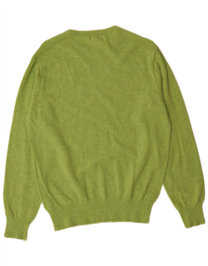 Maglione da uomo girocollo KAPPA piccolo in lana d'agnello verde