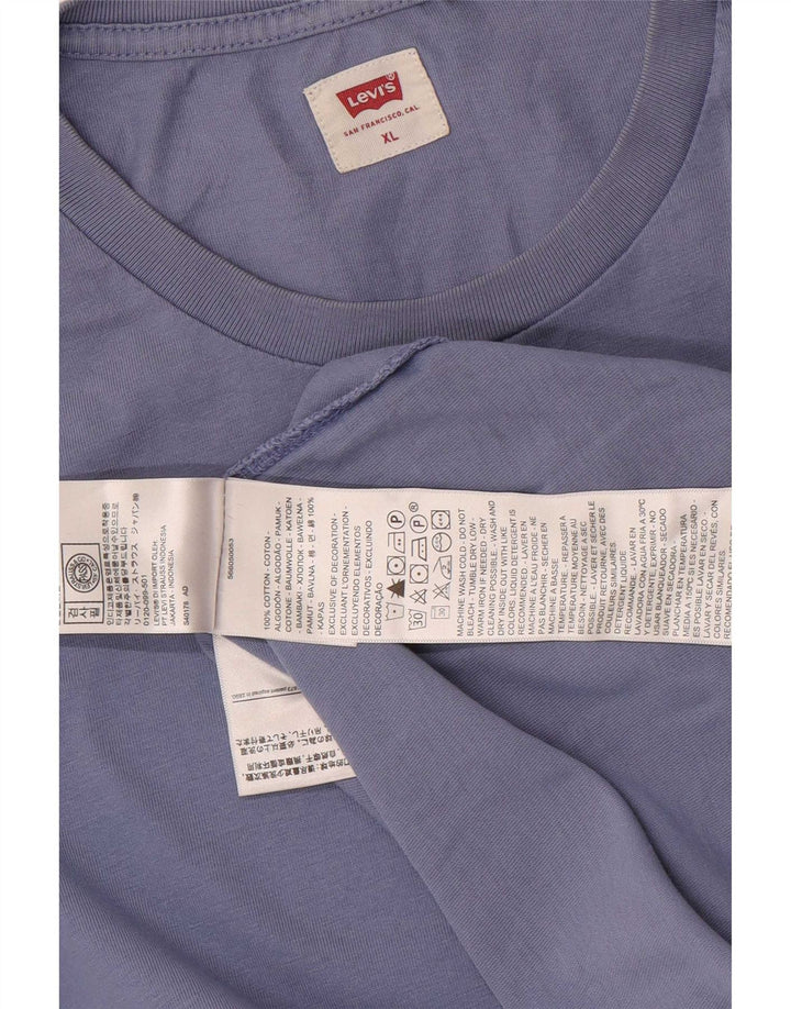 T-shirt da uomo Levi's Top XL in cotone blu