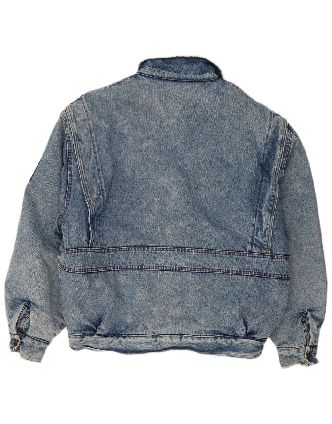 MASH Giacca in denim Sherpa da uomo UK 42 XL Cotone blu