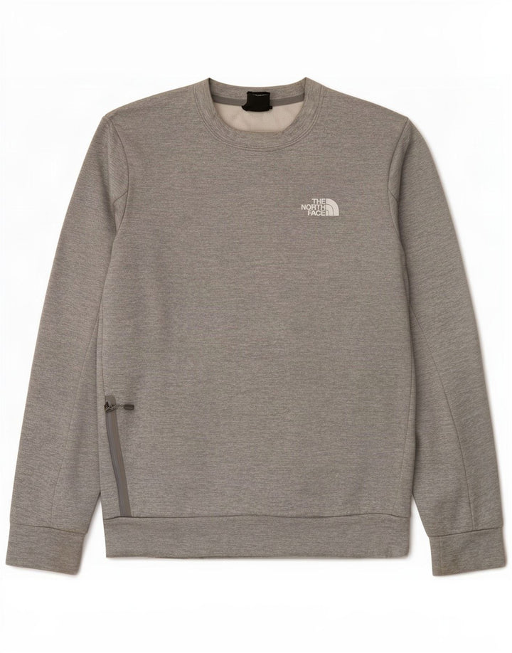 Felpa da uomo The North Face Maglione in poliestere chiazzato grigio medio