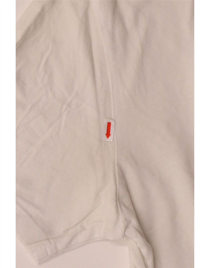THE NORTH FACE Mens Graphic T-Shirt Top Medium White Cotton