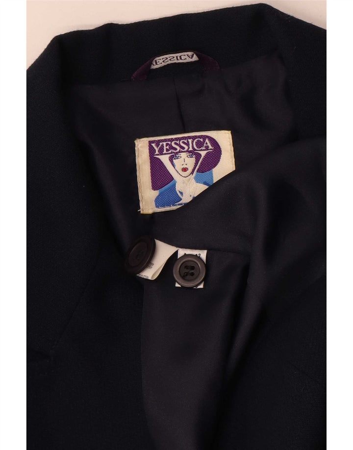 Giacca blazer da donna a 1 bottone Yessica EU 42 Large blu navy in poliestere