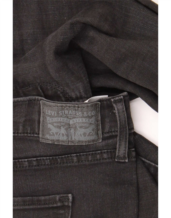 Jeans dritti modellanti da donna 314 Levi's W32 L30 cotone nero