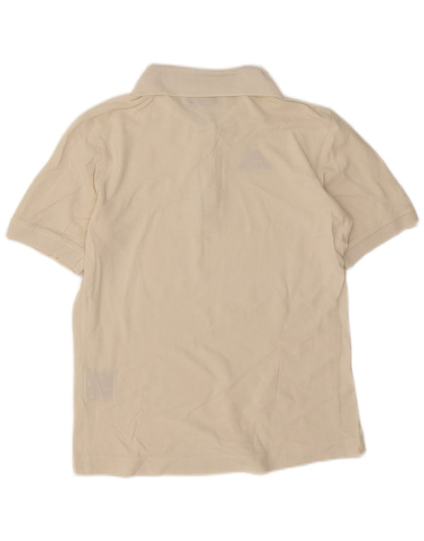 Kappa Womens Polo Shirt UK 14 Medium Off White Cotton