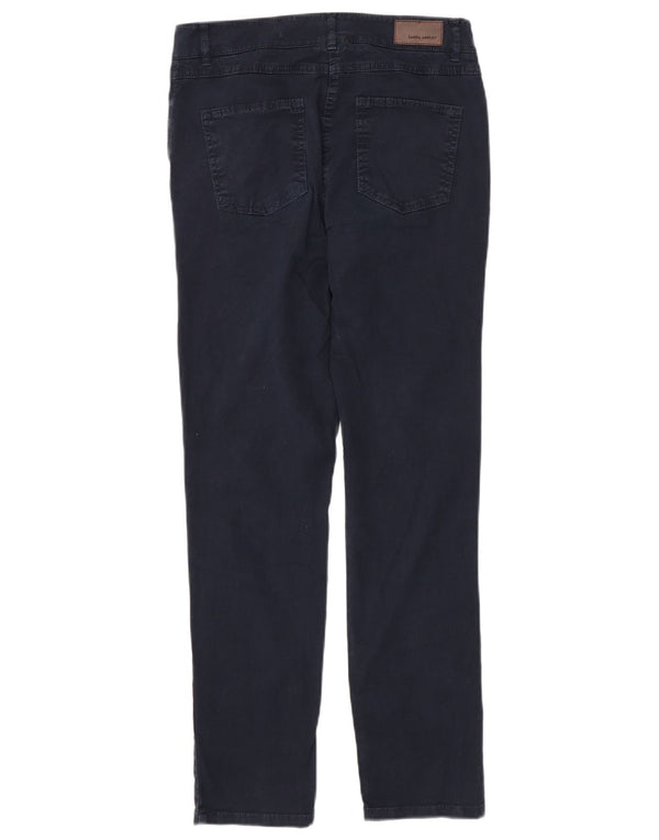 Pantaloni casual slim da donna Laura Ashley UK 10 Small W30 L30 Blu navy