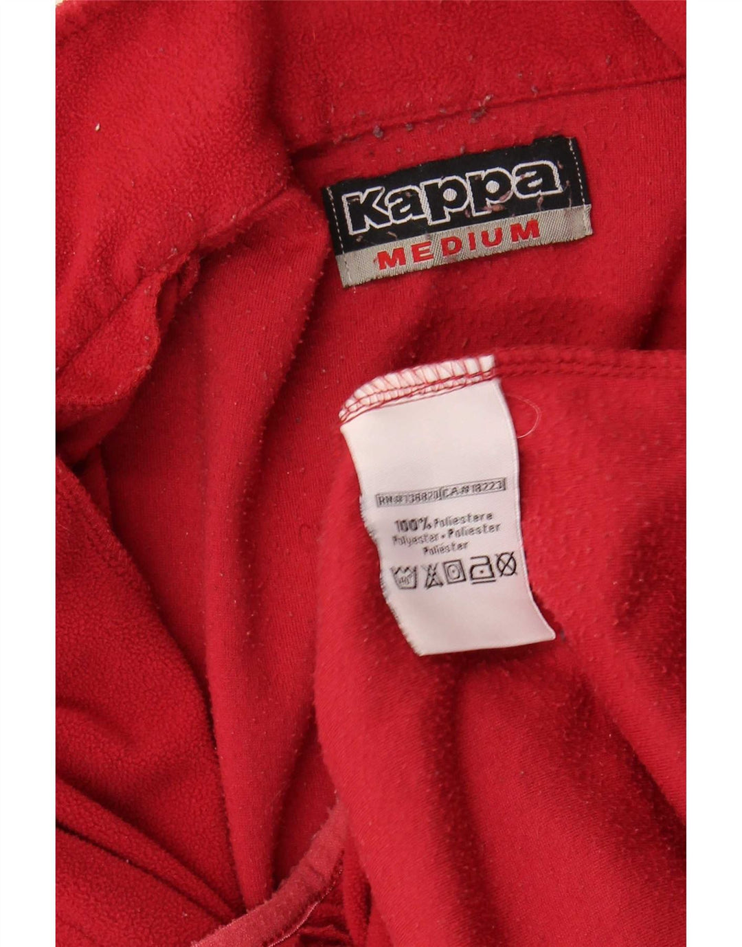 Giacca in pile da uomo Kappa UK 36 Small Rosso Poliestere