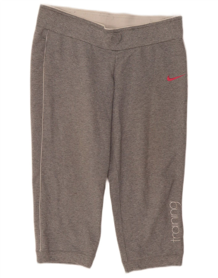Pantaloni da jogging con grafica grafica da allenamento Nike da donna UK 8/10 piccolo grigio