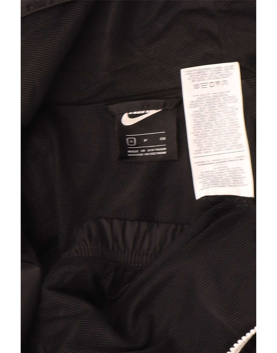 Giubbotto bomber con cappuccio da uomo Nike UK 36 piccolo poliestere nero