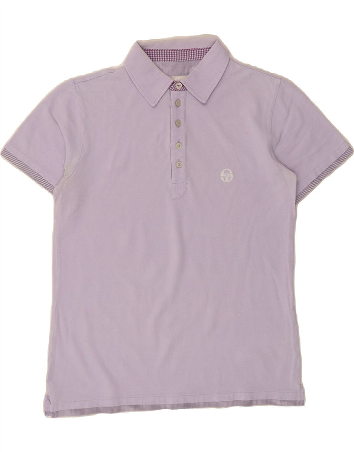 SERGIO TACCHINI Mens Polo Shirt Medium Purple Cotton Vintage Sergio Tacchini and Second-Hand Sergio Tacchini from Messina Hembry 
