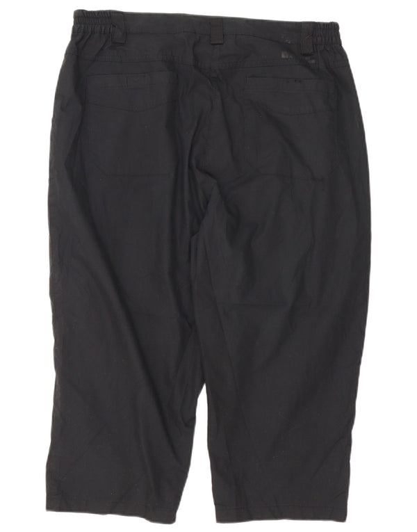 Mountain Warehouse Womens Straight Capri Trousers UK 14 Large W34 L20 Black